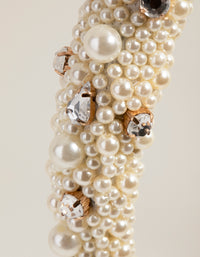 Statement Padded Pearl Alice Band - link has visual effect only