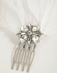 Vintage Broach Feather Comb - link has visual effect only