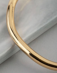 18ct Gold Plated Brass 4.5mm Wavey Bangle - link has visual effect only