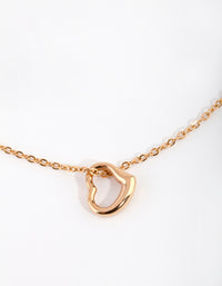 Gold-Plated Surgical Steel Open Heart Necklace - link has visual effect only