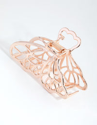 Rose Gold Cut Out Butterfly Claw Clip - link has visual effect only