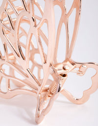 Rose Gold Cut Out Butterfly Claw Clip - link has visual effect only