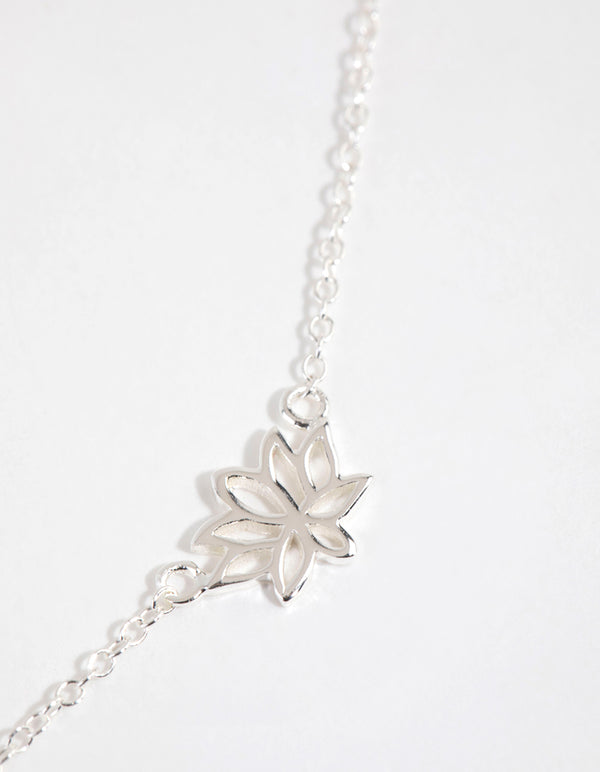 Sterling Silver Lotus Necklace