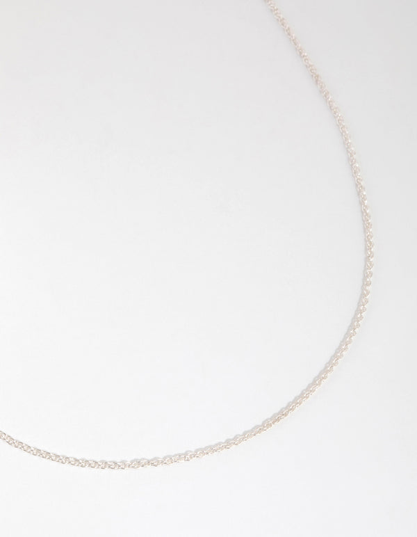 Sterling Silver Twist Chain Necklace