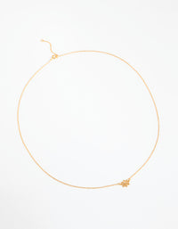 Gold Plated Sterling Silver Lotus Necklace - link has visual effect only