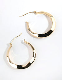 Gold Plated Large Swirl Hoop Earrings - link has visual effect only