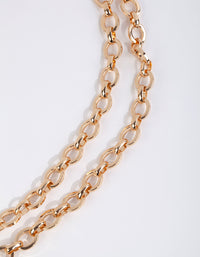 Gold Double Layer Chain Belt - link has visual effect only