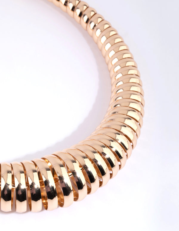 Gold Spiral Choker