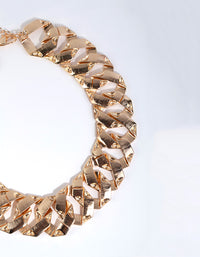 Gold Statement Chain Necklace - link has visual effect only