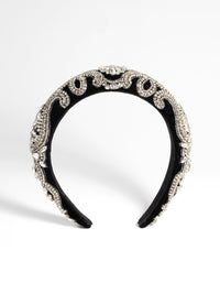 Embellished Diamante Detail Alice Band - link has visual effect only