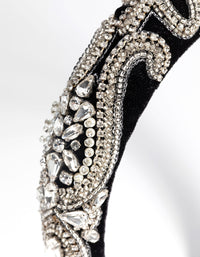 Embellished Diamante Detail Alice Band - link has visual effect only