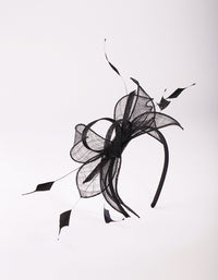 Black Feather & Leaf Headband - link has visual effect only