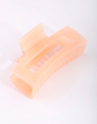 Rectangular Orange Acrylic Claw - link has visual effect only