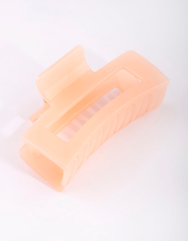 Rectangular Orange Acrylic Claw