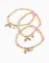 Kids Rainbow Star Best Friend Bracelet Pack - link has visual effect only