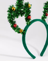 Kids Festive Tinsel Bell Antler Headband - link has visual effect only