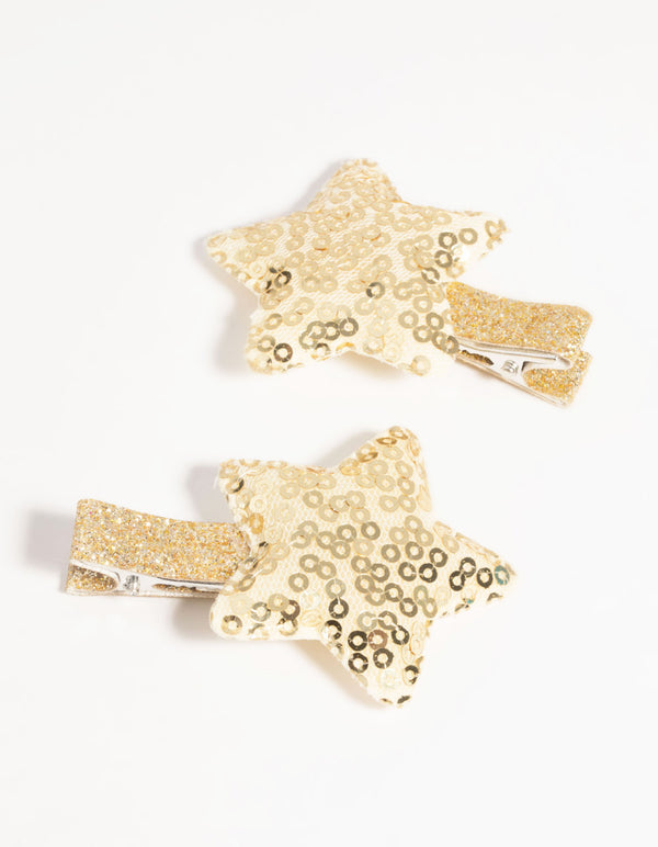 Kids Sequin Star Clips