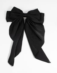 Black Bow Clip