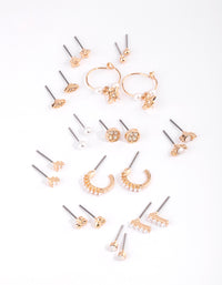 Gold Celestial Pearl Stud Earring 12-Pack - link has visual effect only