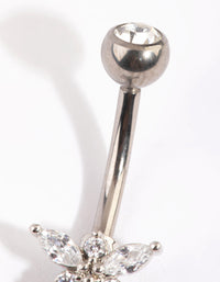 Titanium Diamante Belly Bar - link has visual effect only