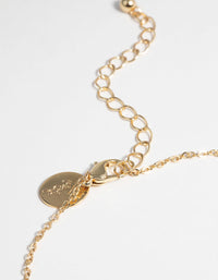 Gold Plated Anklet Set with Freshwater Pearls - link has visual effect only