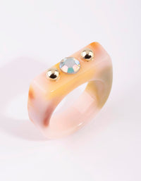 Cream Marble Ring - link has visual effect only