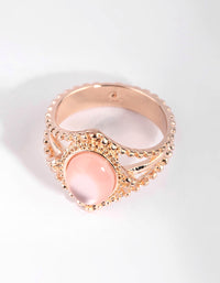 Rose Gold Cats Eye Ring - link has visual effect only