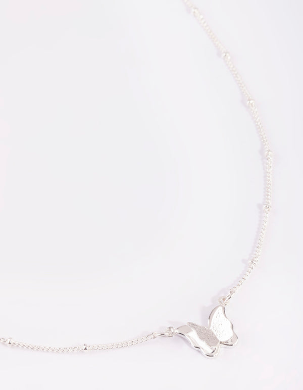 Silver Butterfly Necklace