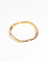 Gold Plated Organic Bangle Bracelet - link has visual effect only