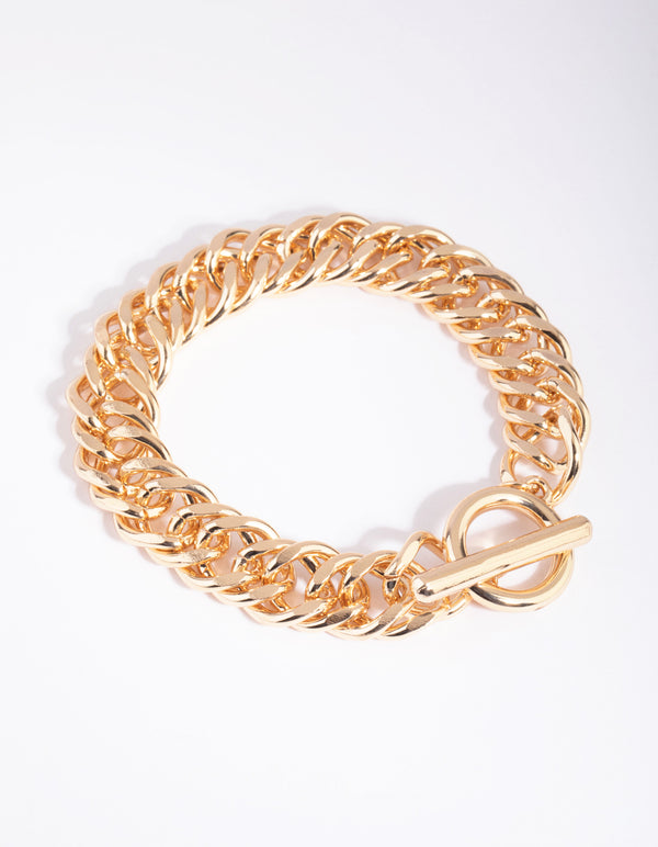 Gold Chain Link Bracelet