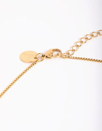 Waterproof Gold Plated Stainless Steel Cross Necklace - link has visual effect only