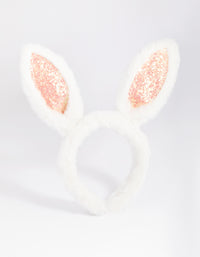 Kids Glitter Bunny Headband - link has visual effect only