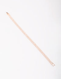 Rose Gold Cubic Zirconia Tennis Bracelet - link has visual effect only