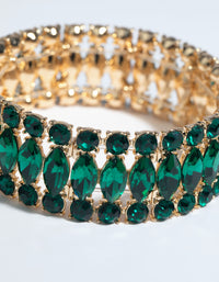 Green Marquise Bracelet - link has visual effect only