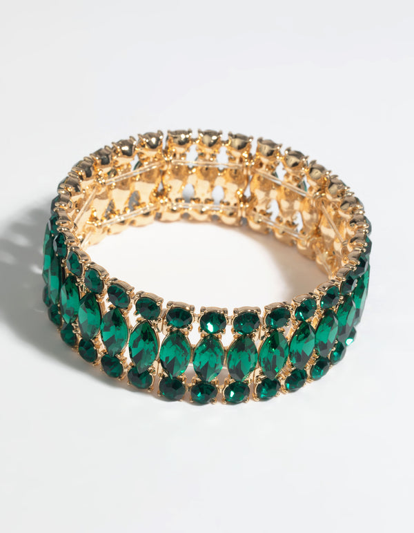 Green Marquise Bracelet