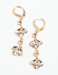 Diamante Petal Drop Earrings - link has visual effect only