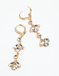 Diamante Petal Drop Earrings - link has visual effect only