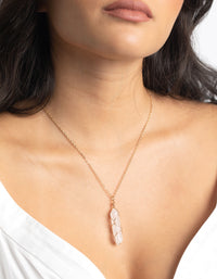 Gold Moonstone Shard Necklace - link has visual effect only