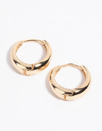 Gold Huggie Hoop Earrings - link has visual effect only