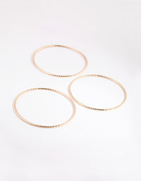 Gold Textured Bangle Pack - link has visual effect only