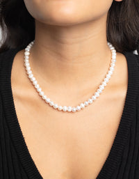 Gold Freshwater Pearl Layered Necklace - link has visual effect only