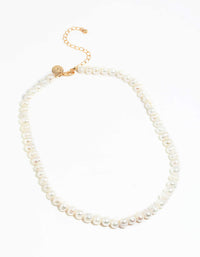 Gold Freshwater Pearl Layered Necklace - link has visual effect only