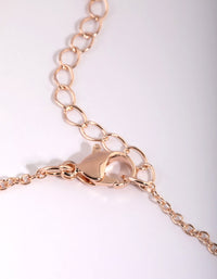 Rose Gold Cubic Zirconia Tennis Anklet - link has visual effect only