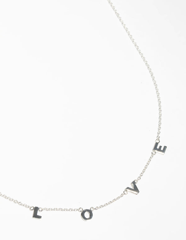 Sterling Silver Love Necklace