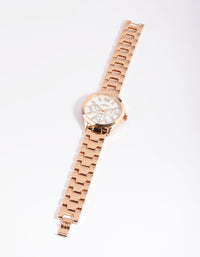 Gold Marble Diamante Watch - link has visual effect only