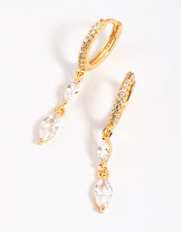 Gold Plated Dainty Huggie Hoop Earrings - link has visual effect only