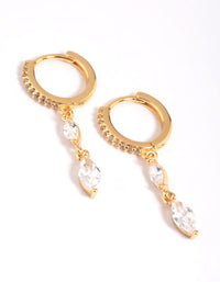 Gold Plated Dainty Huggie Hoop Earrings - link has visual effect only