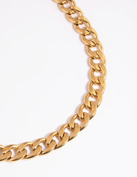 Waterproof Gold Plated Stainless Steel Chunky Chain Necklace - link has visual effect only