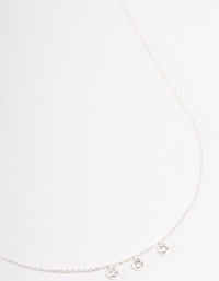 Sterling Silver Cubic Zirconia Necklace - link has visual effect only