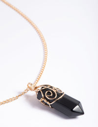 Black Onyx Shard Necklace - link has visual effect only